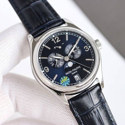 Patek Philippe Complications 39mm Cal.324 Movement Waterproof 30m Silver/Gold Case Watch